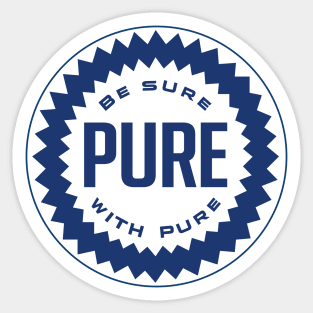 Vintage Pure Oils Sticker